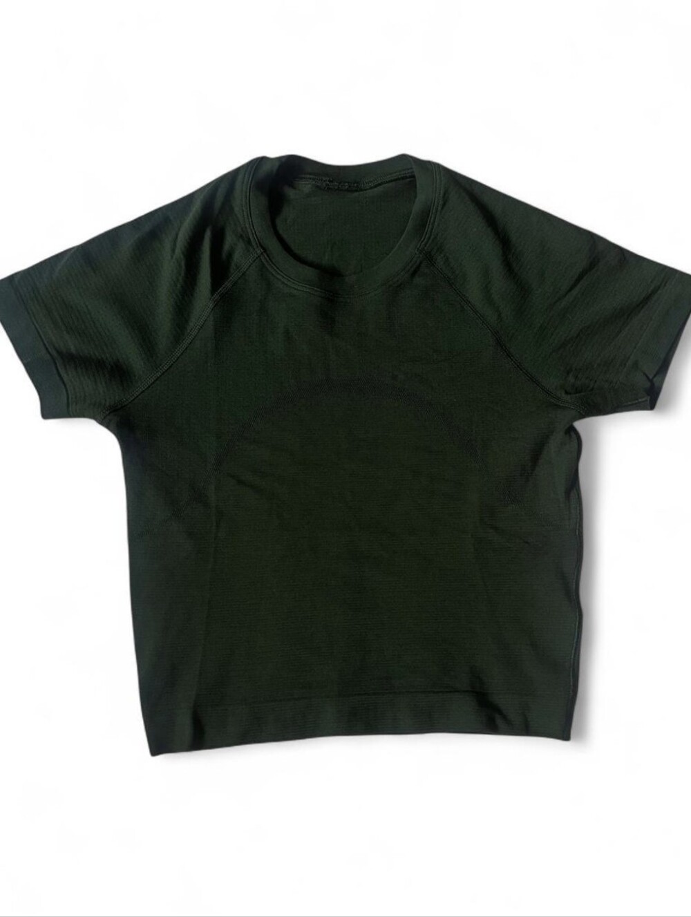 Lululemon Dark Green Short Sleeve Swiftly Tech Crop Size 2